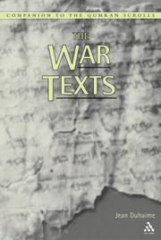 Cover of: The War Texts by Jean Duhaime