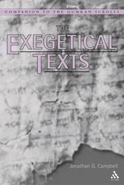Cover of: The exegetical texts