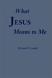 Cover of: What Jesus Means to Me