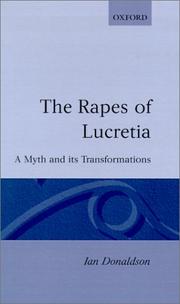 Cover of: The rapes of Lucretia: a myth and its transformations