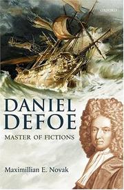 Cover of: Daniel Defoe by Maximillian E. Novak