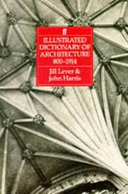 Cover of: Illustrated dictionary of architecture, 800-1914