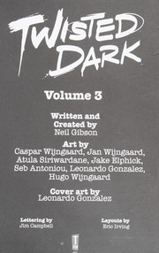 Cover of: Twisted Dark Volume 3 by Caspar Wijngaard, Jan Wijngaard, Atula Siriwardane, Jake Elphick, Seb Antoniou