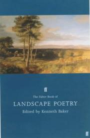 Cover of: The Faber Book of Landscape Poetry by Kenneth Baker