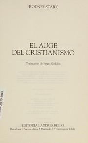 Cover of: El auge del cristianismo by Rodney Stark