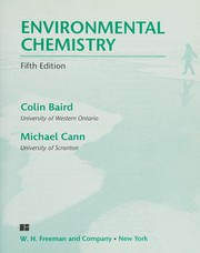 Cover of: Environmental chemistry by Colin Baird