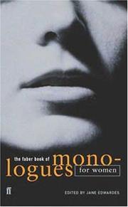 Cover of: The Faber Book of Monologues | Jane Edwardes