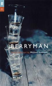 Cover of: THE FABER BERRYMAN: POEMS SELECTED BY MICHAEL HOFMANN (POET TO POET SERIES)
