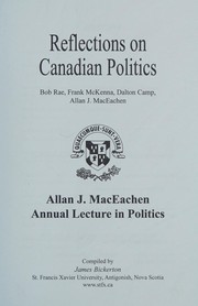 Cover of: Reflections on Canadian politics