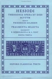 Cover of: Hesiodi Theogonia ; Opera et dies ; Scvtvm by Hesiod