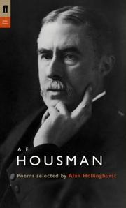 Cover of: A. E. Housman (Poet to Poet) by A. E. Housman