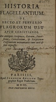 Cover of: Historia flagellantium by Jacques Boileau