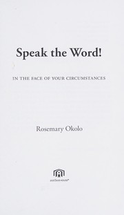 Speak the word! by Rosemary Okolo