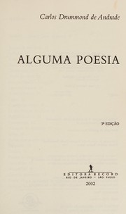 Alguma poesia by Carlos Drummond de Andrade