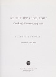 Cover of: At the World's Edge by Claudia Cornwall