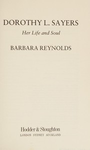 Cover of: Dorothy L. Sayers by Barbara Reynolds