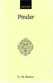 Cover of: Pindar by C. M. Bowra