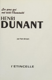 Cover of: Henri Dunant