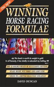 Cover of: The New Winning Horse Racing Formulae