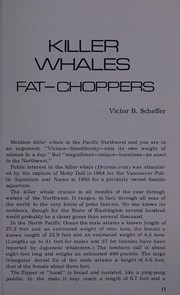 Cover of: Toothed whales: in eastern North Pacific and arctic waters