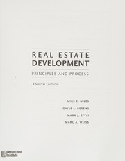 Cover of: Real Estate Development: Principles and Process