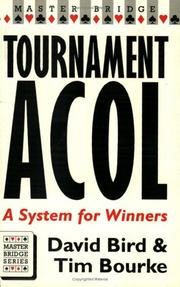 Cover of: Tournament Acol: A System for Winners (Master Bridge Series)