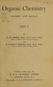 Cover of: Organic chemistry by Perkin, W. H.