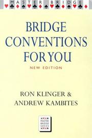 Cover of: Bridge Conventions for You (Master Bridge Series)