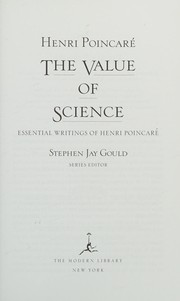 Cover of: The value of science by Henri Poincaré