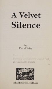 Cover of: Velvet silence by David Wise