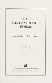 Cover of: The T.E. Lawrence poems