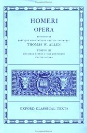 Cover of: Opera: Volume III by Όμηρος (Homer)