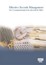 Cover of: Effective Records Management