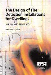 Cover of: The Design of Fire Detection Installations for Dwellings