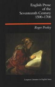 Cover of: English prose of the seventeenth century, 1590-1700