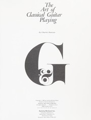 Cover of: The art of classical guitar playing