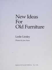 Cover of: New ideas for old furniture