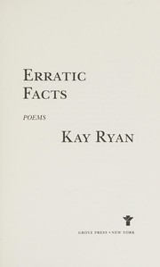 Cover of: Erratic facts: poems