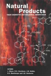 Cover of: Natural products by J. Mann ... [et al.].