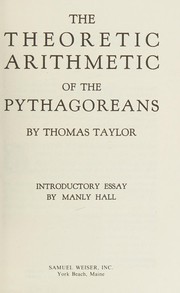 Cover of: The theoretic arithmetic of the Pythagoreans by Taylor, Thomas