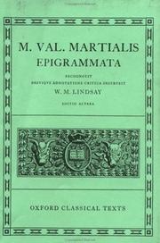 Cover of: Epigrammata
