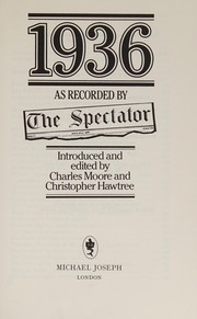 Cover of: 1936 as recorded by the Spectator