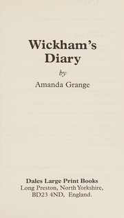 Cover of: Wickham's diary