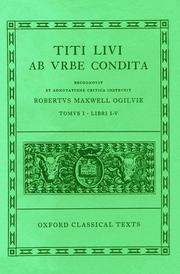 Cover of: Titi Livi Ab urbe condita by Titus Livius