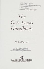 Cover of: The C.S. Lewis handbook
