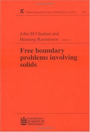Cover of: Free Boundary Problems Involving Solids (Research Notes in Mathematics Series)
