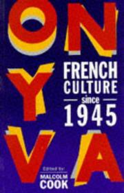 Cover of: French culture since 1945