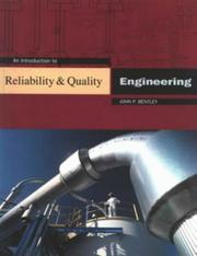 Cover of: An introduction to reliability and quality engineering
