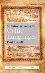 Cover of: An introduction to the Celtic languages by Russell, Paul