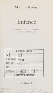 Cover of: Enfance